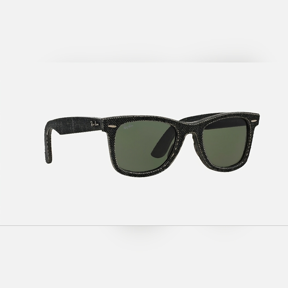 Ray-Ban Sunglasses Gray Denim Wayfarer Polarized Unisex Sunglasses with Case - Picture 7 of 7